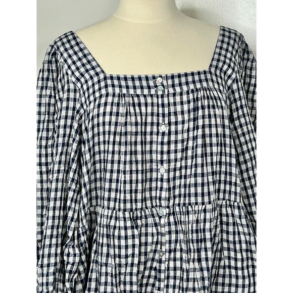 Rails Size XL Pippa Dress Sailor Check Tiered 100% Cotton NWOT - Picture 5 of 16